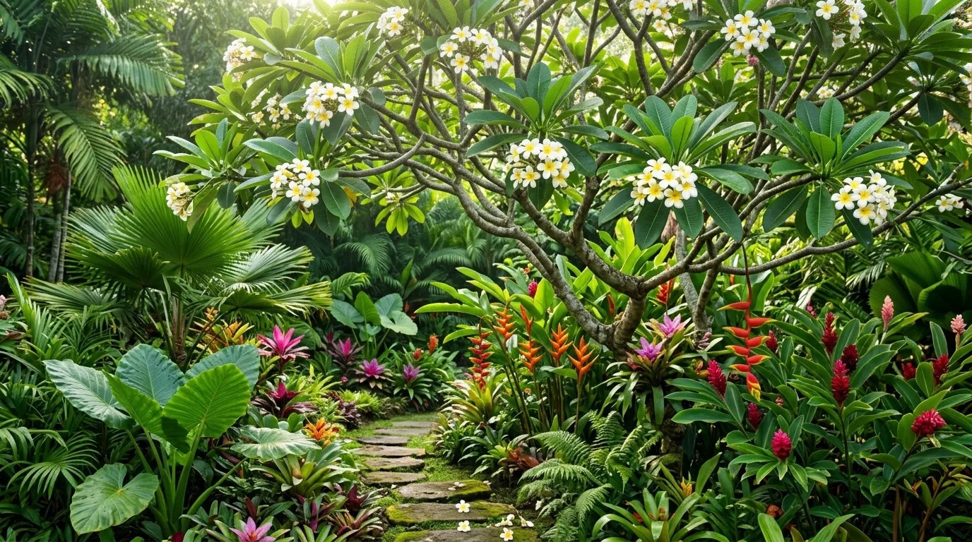 Symmetrical Flowering Tree Placement